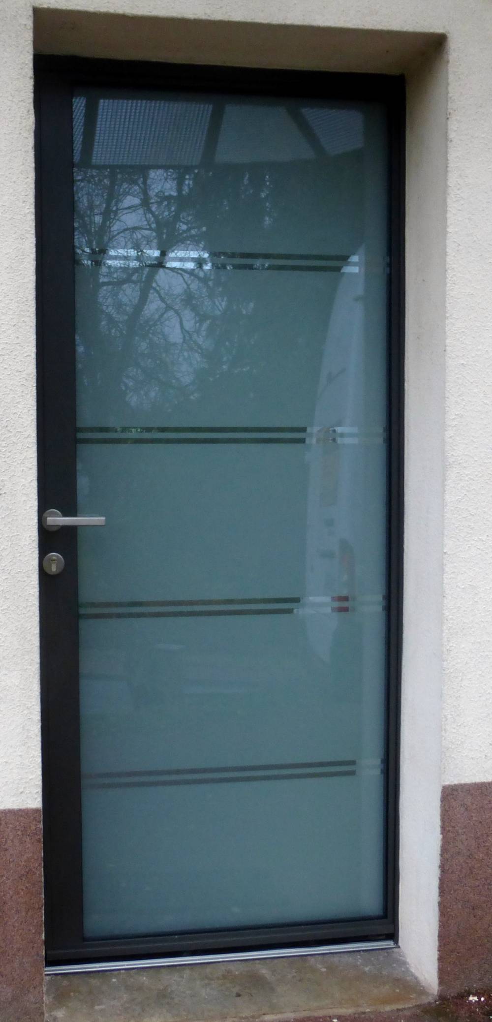 Porte en verre