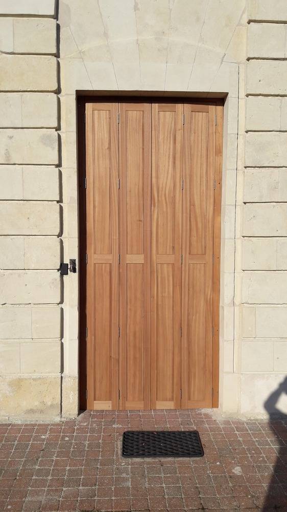 3 volets bois porte