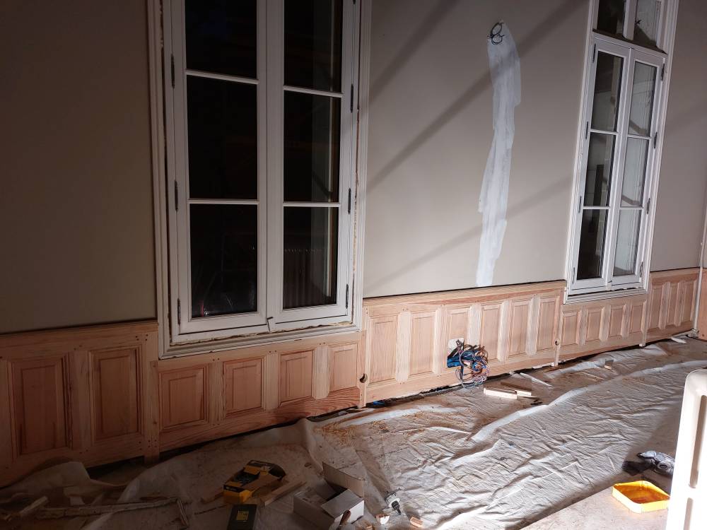 6 Soubassement boiserie murale