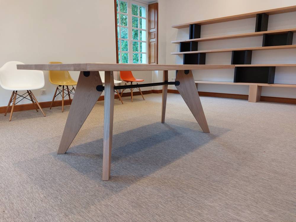 1 Table et bibliothèque commande sur mesure